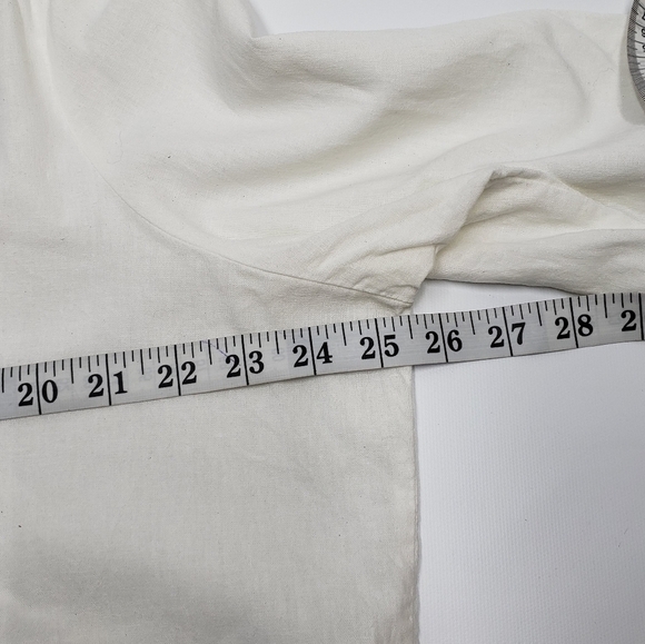 Reitmans Women's Peasant Top Bell Sleeve Embroidered Linen Blend Size 2X - Picture 10 of 12